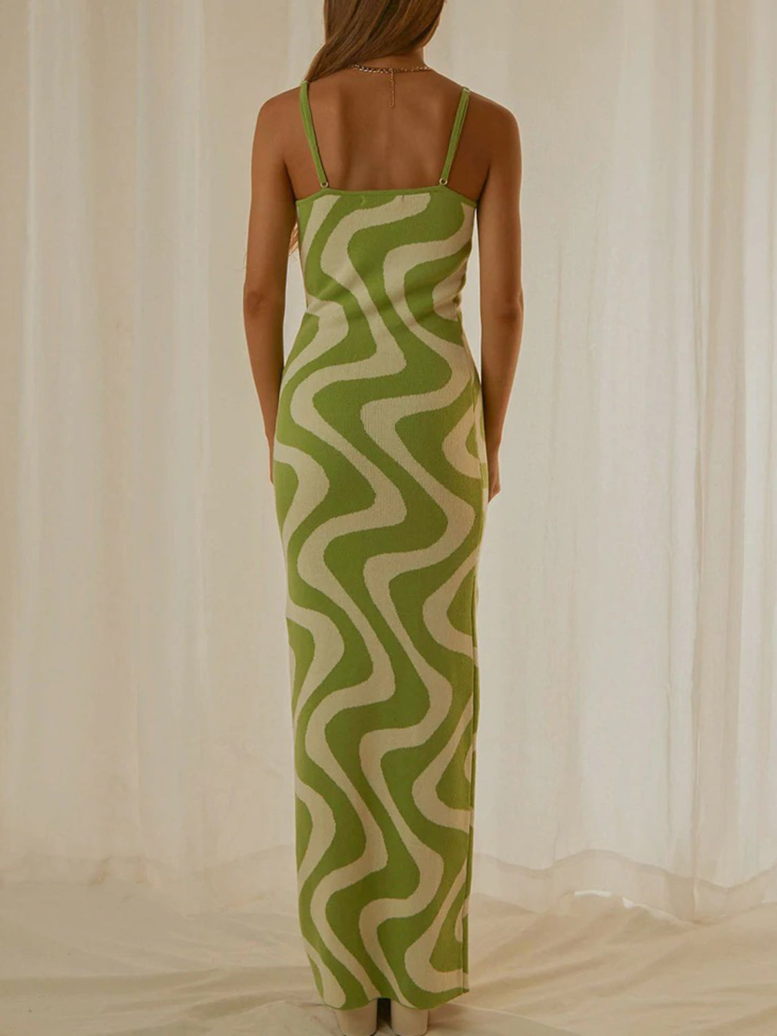 MERCURY Spaghetti Strap Maxi Sweater Dress