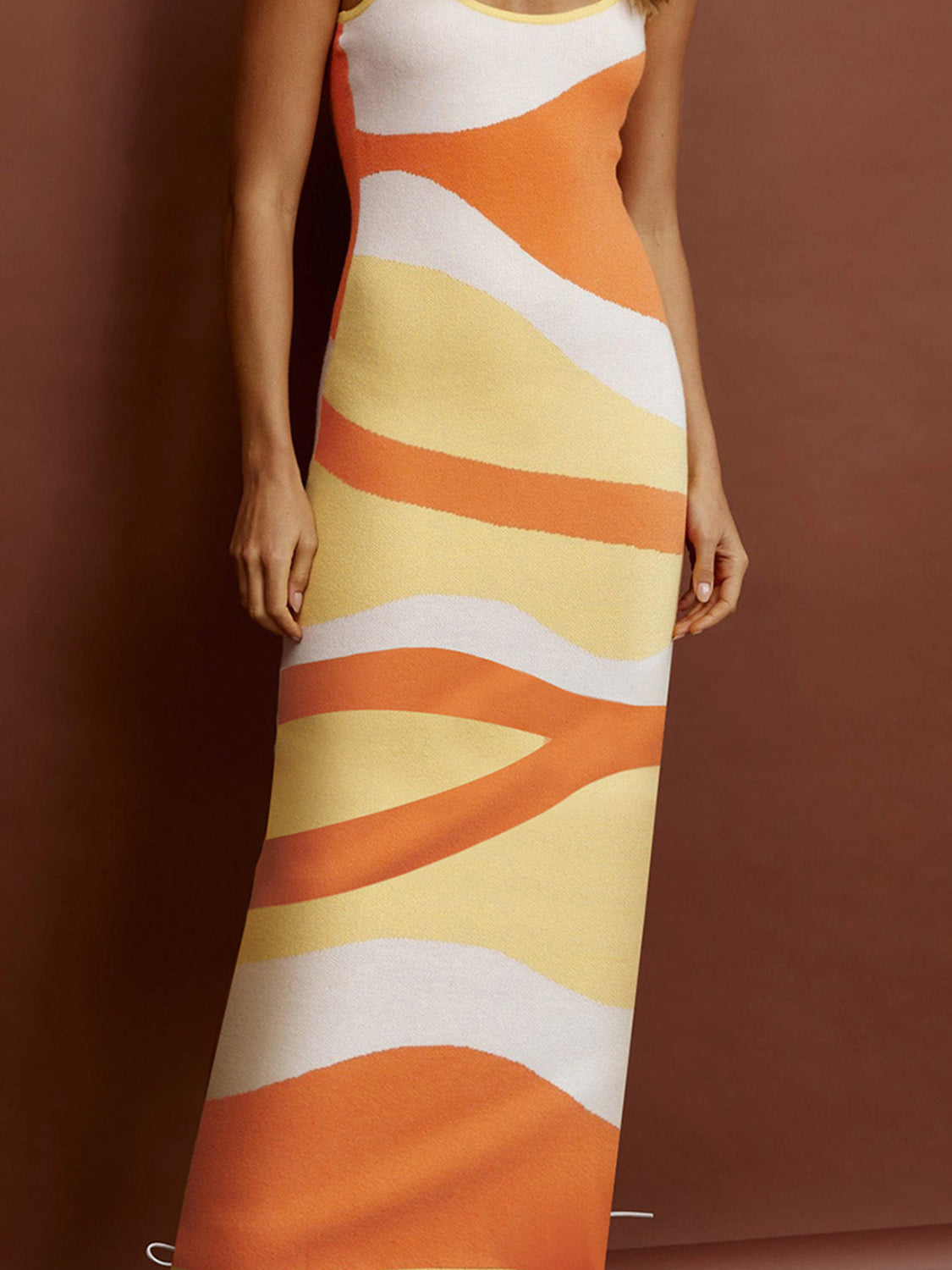 MERCURY Spaghetti Strap Maxi Sweater Dress