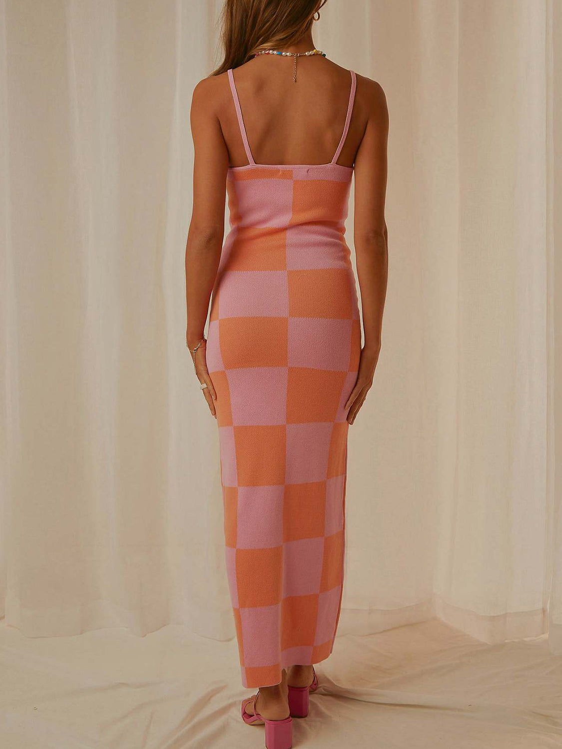 MERCURY Spaghetti Strap Maxi Sweater Dress
