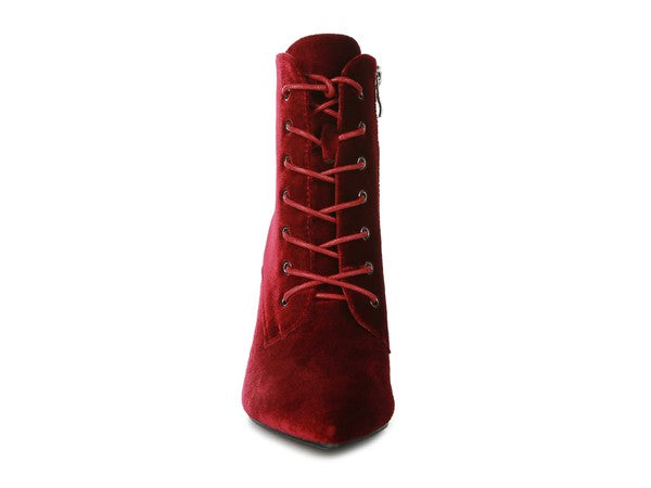 BORNSTA High Heeled Velvet Boots