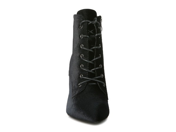 BORNSTA High Heeled Velvet Boots