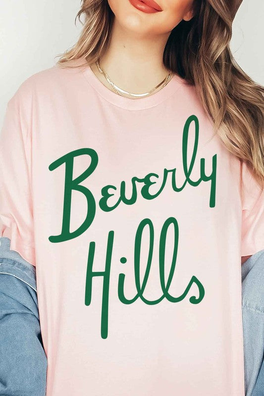 OVERSIZED BEVERLY HILLS GRAPHIC TEE