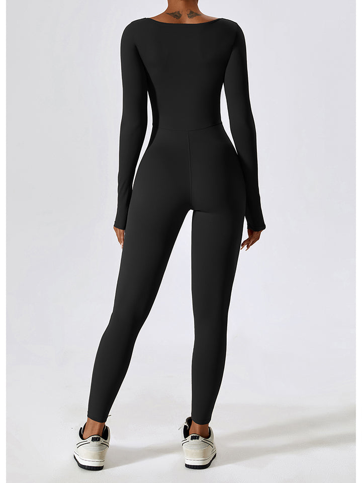 Make Your Move Long-Sleeved Sporty Jumpsuit