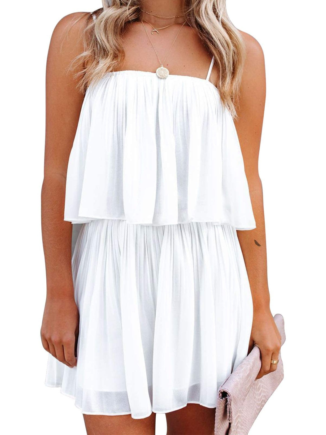 Blowout Ruched Spaghetti Strap Romper