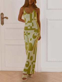 MERCURY Spaghetti Strap Maxi Sweater Dress
