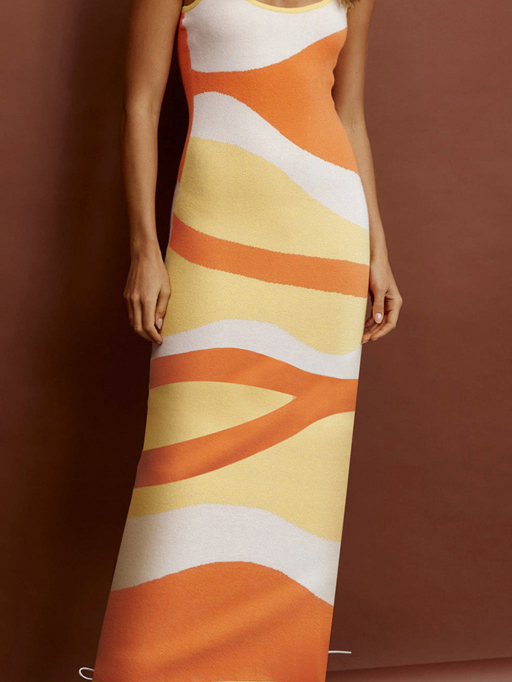 MERCURY Spaghetti Strap Maxi Sweater Dress