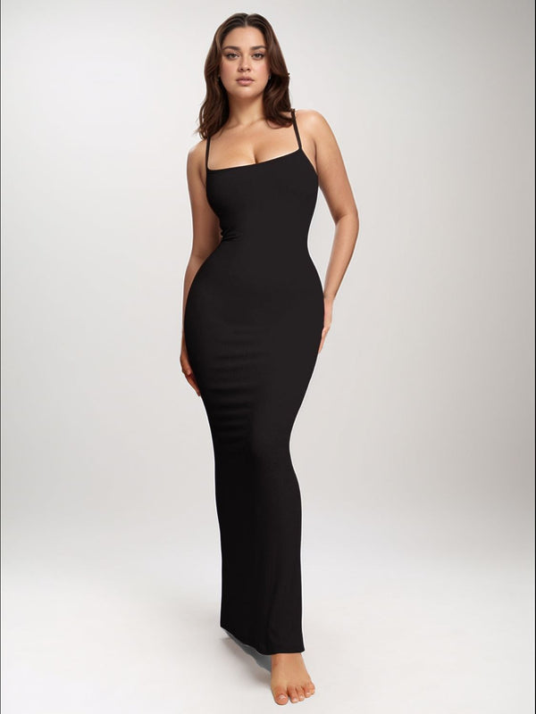 STELLA Built-In Shapewear Sleeveless Maxi Dress