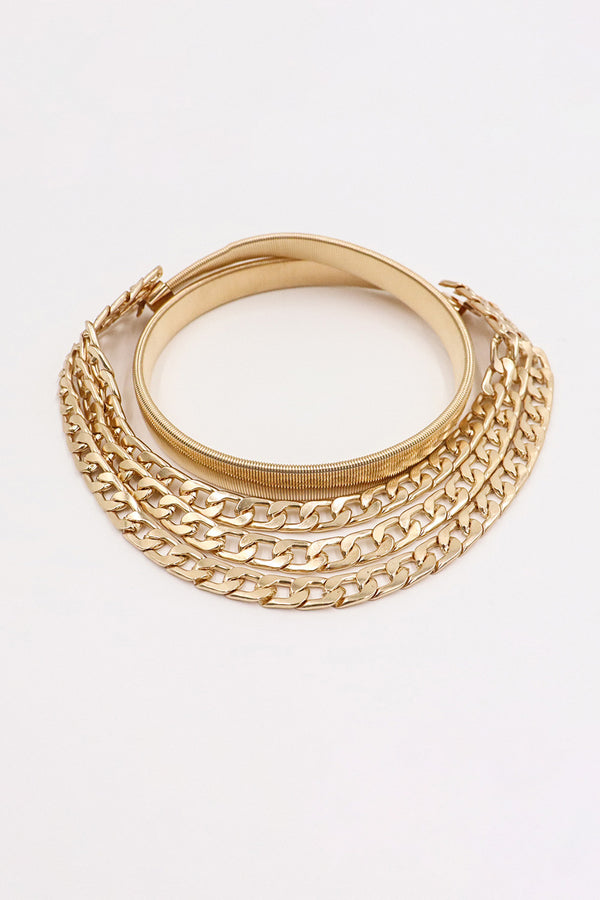 Metal Triple-Layered Chain Belt